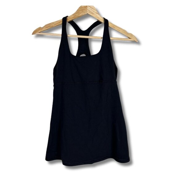 Lululemon Racer Back Tank Top Built-in Bra Running Athletic Women's Size 6 - Picture 1 of 4